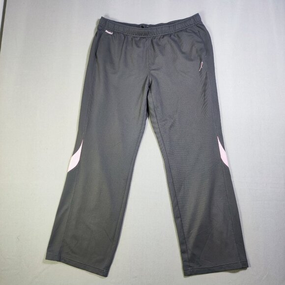 Reebok active wear jogger women's size L ?  grey with pink decoration - Picture 1 of 13